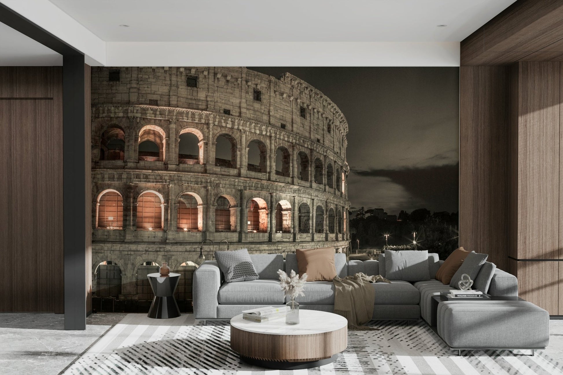 The design feels grand and historic.

