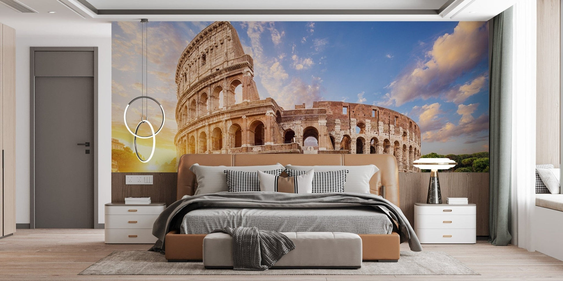Colosseum Sunrise Historic Rome Wall Mural - Giffywalls