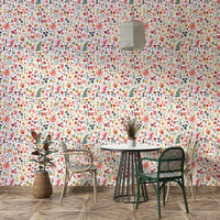 Pink and orange garden mural GD798

