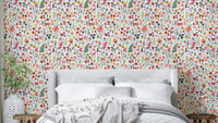 Coral floral wall mural GD798

