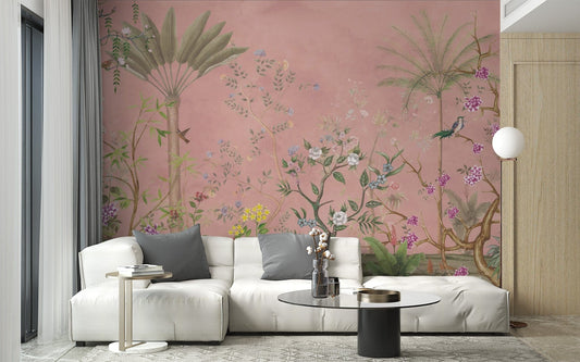 Colourful Flower Garden Wallpaper C498