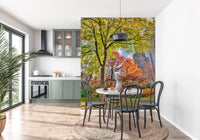 Colours of Central Park Wall Mural for office walls with nature and city blend