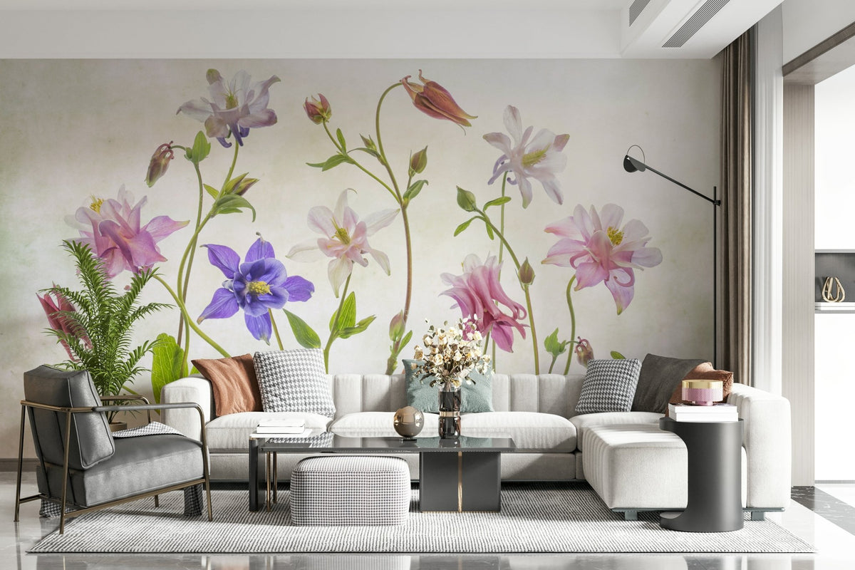 An artistic nature inspired mural for home decor., GD5253