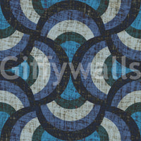 Artistic blue circles wallpaper GD3176
