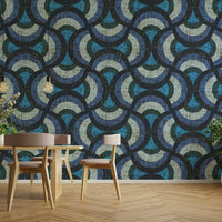 Picture of Concentric Blues Wallpaper GD3176
