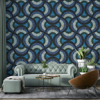 Geometric round shapes mural GD3176
