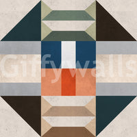 Industrial style graphic pattern

