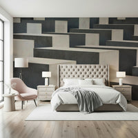 A classic abstract block wallpaper for walls.