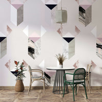 Concrete-inspired mural wallpaper

