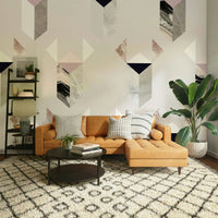 Geometric pattern wall mural

