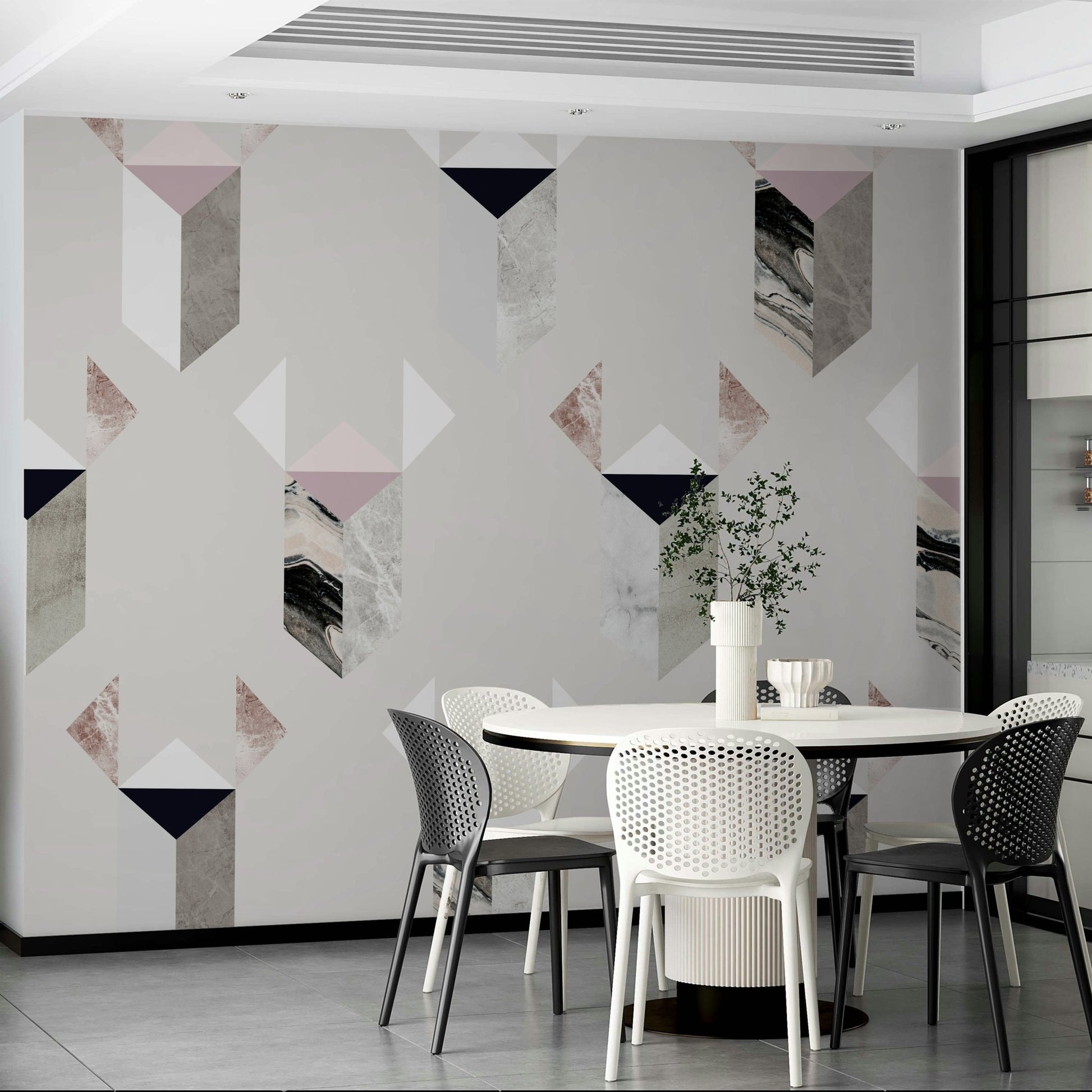 Concrete Neo wall mural design

