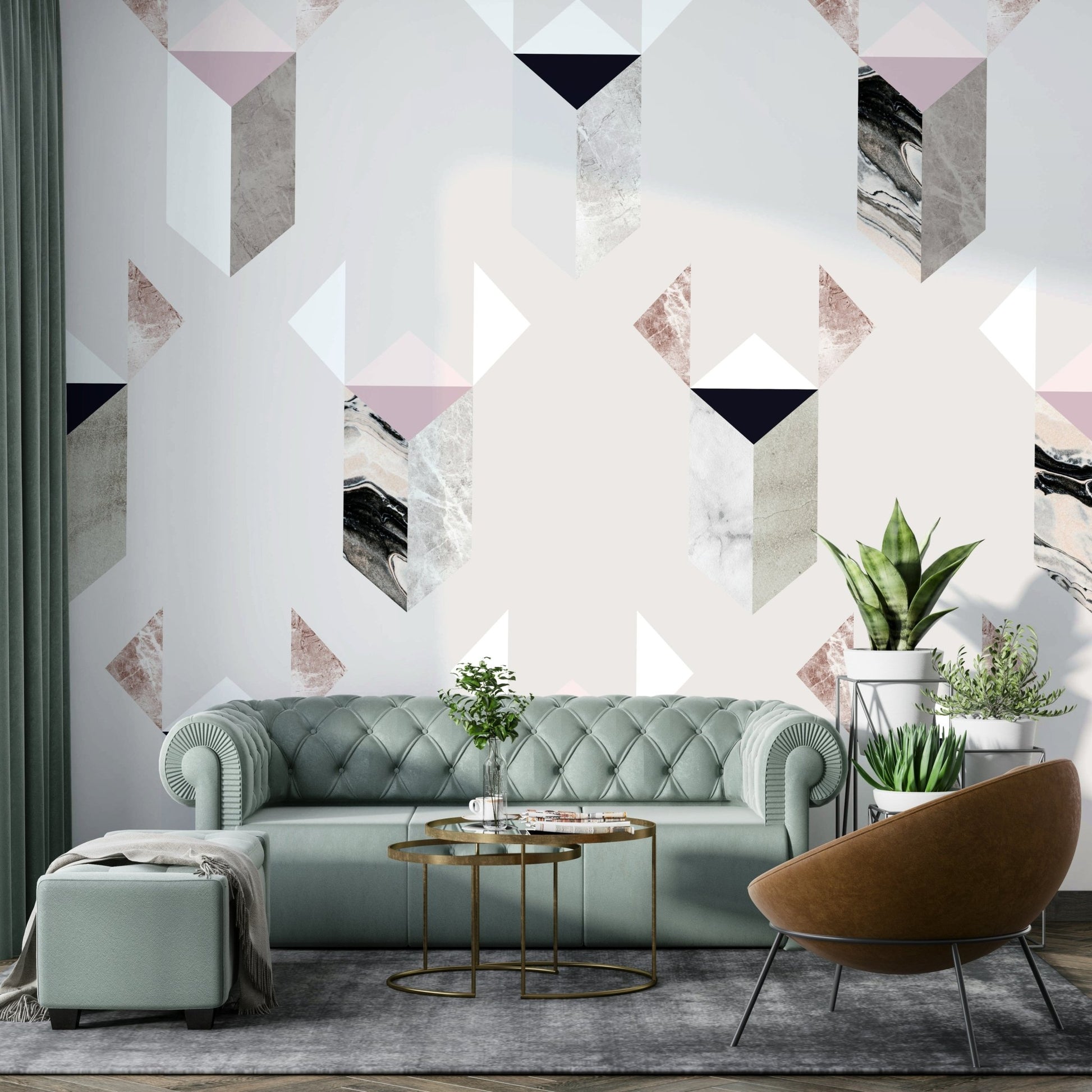 Modern concrete mural wallpaper

