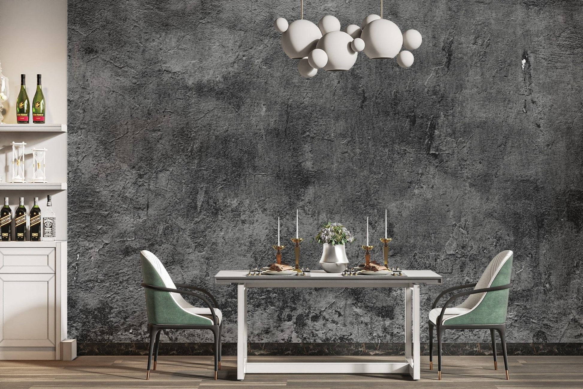 Raw industrial concrete wallpaper mural for chic walls. concrete-03