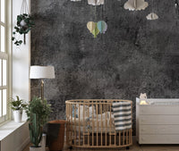 Modern concrete texture wallpaper mural for sleek interiors. concrete-03