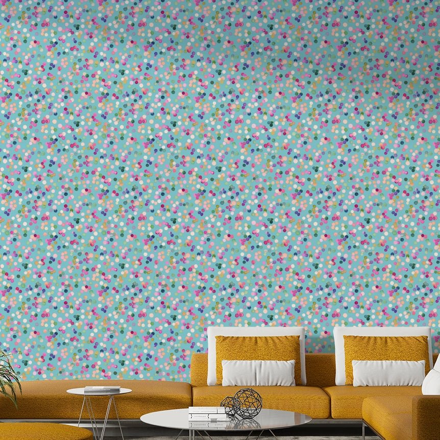Rainbow dots pattern wallpaper GD800

