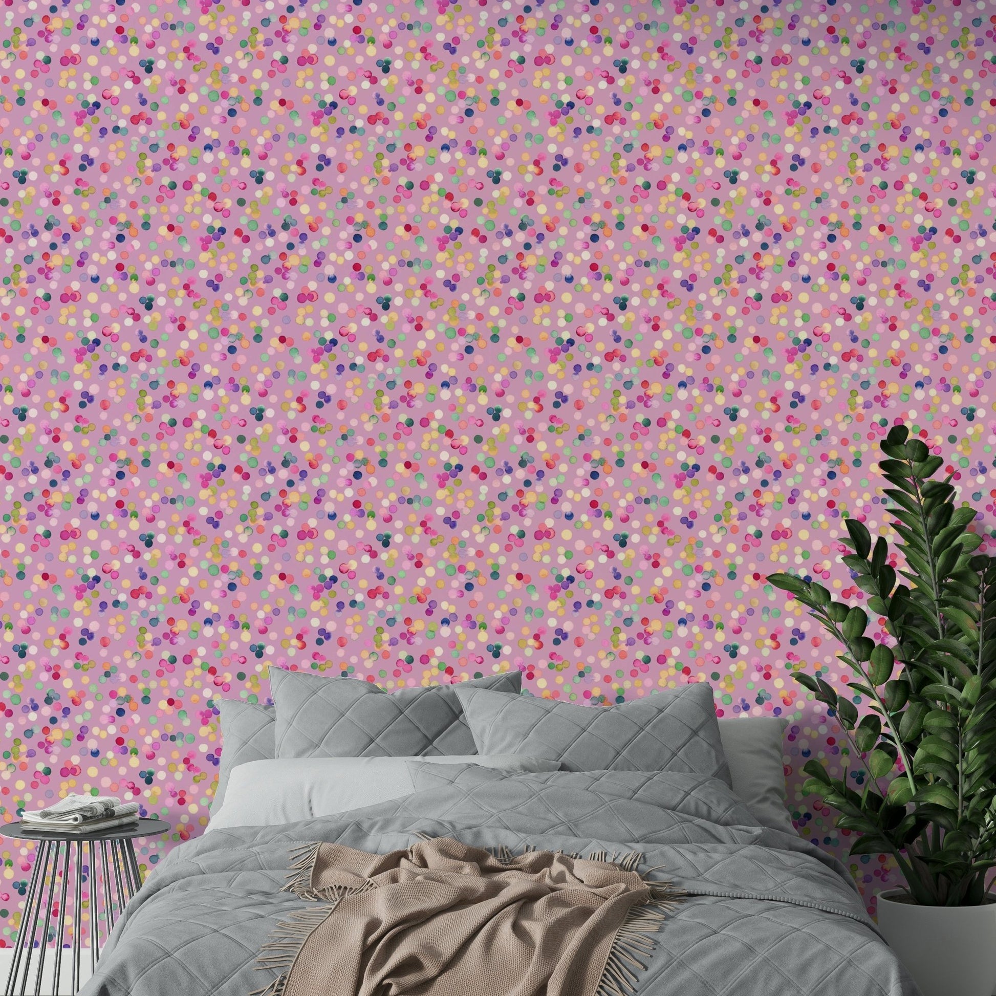 Joyful wall mural design

