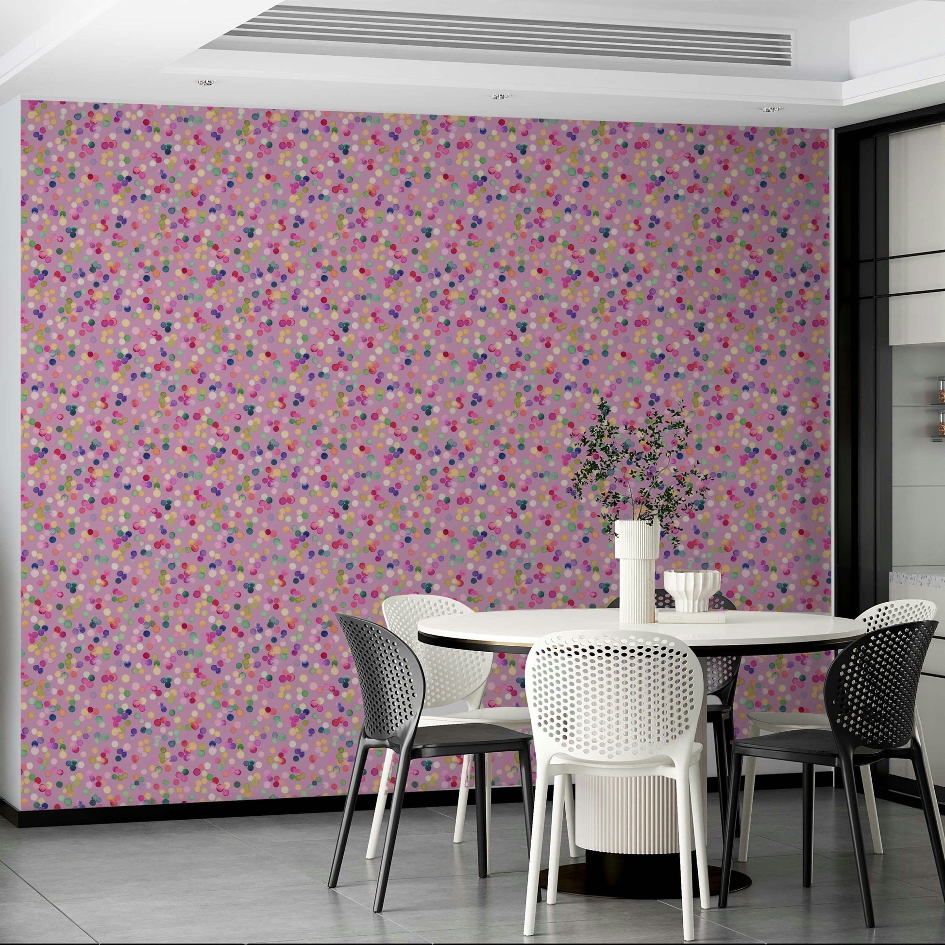 Multicolor spot pattern wallpaper

