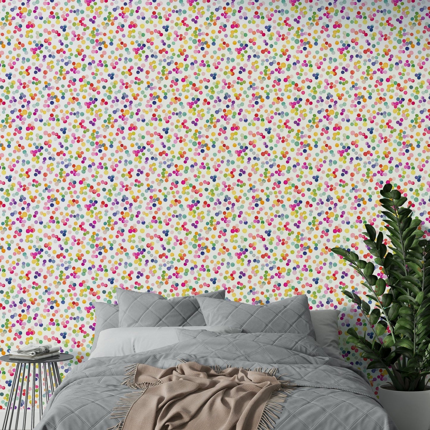 Watercolor dots wallpaper

