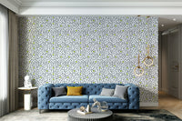 Mural wallpaper of a confetti stars design

