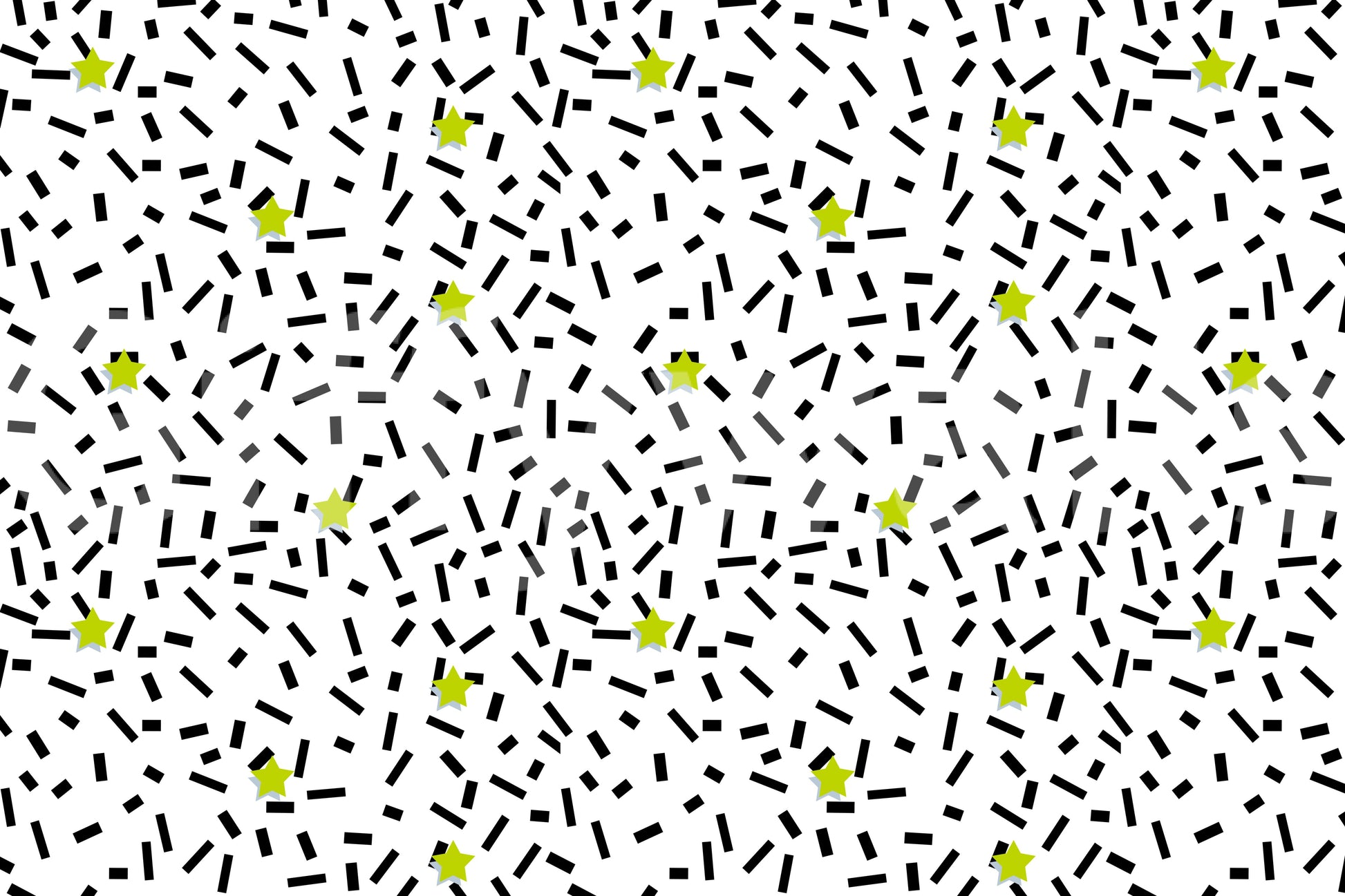 Confetti stars, peaceful and calm

