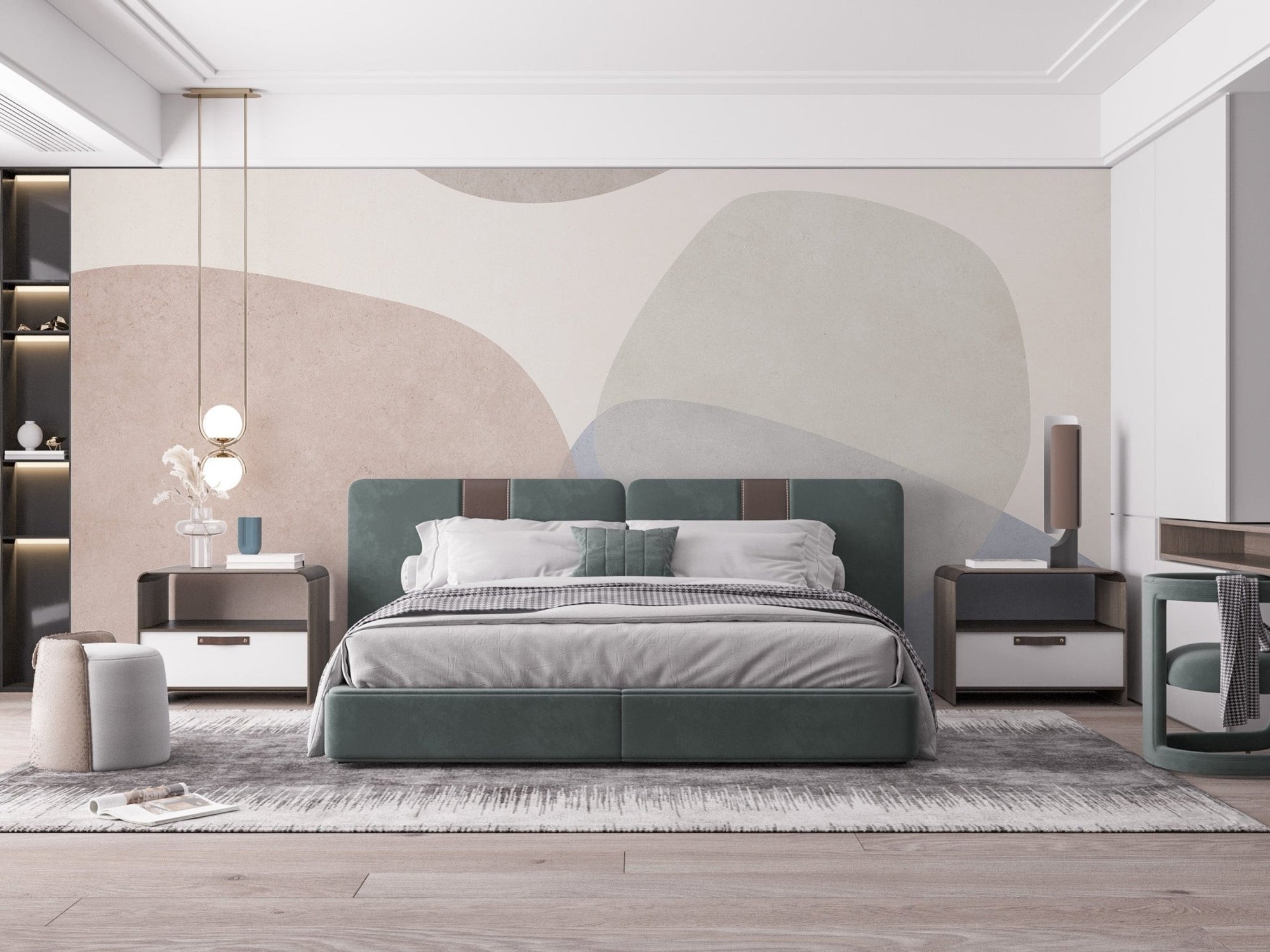 Abstract pastel wallpaper with soft hues, B422