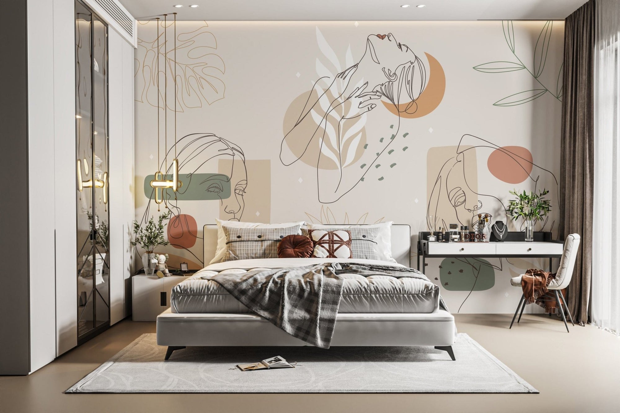 Contour Elegance Artwork Series Mural for walls, B832