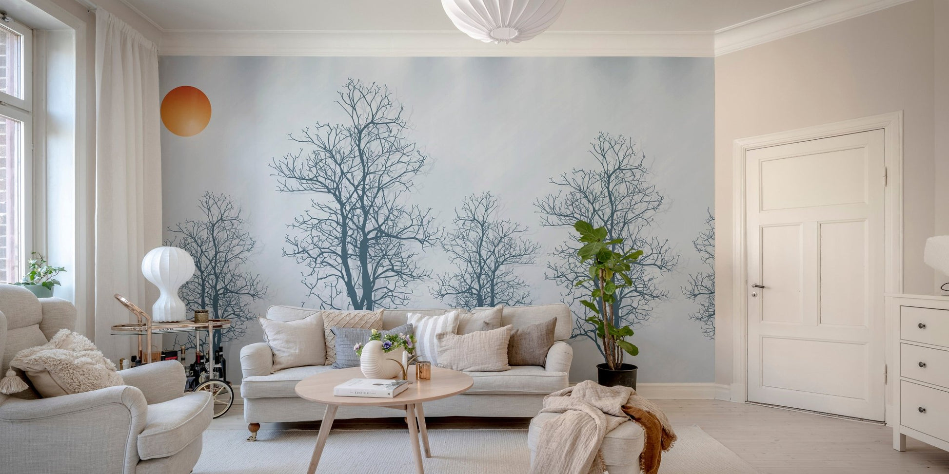 Abstract tree wallpaper design
