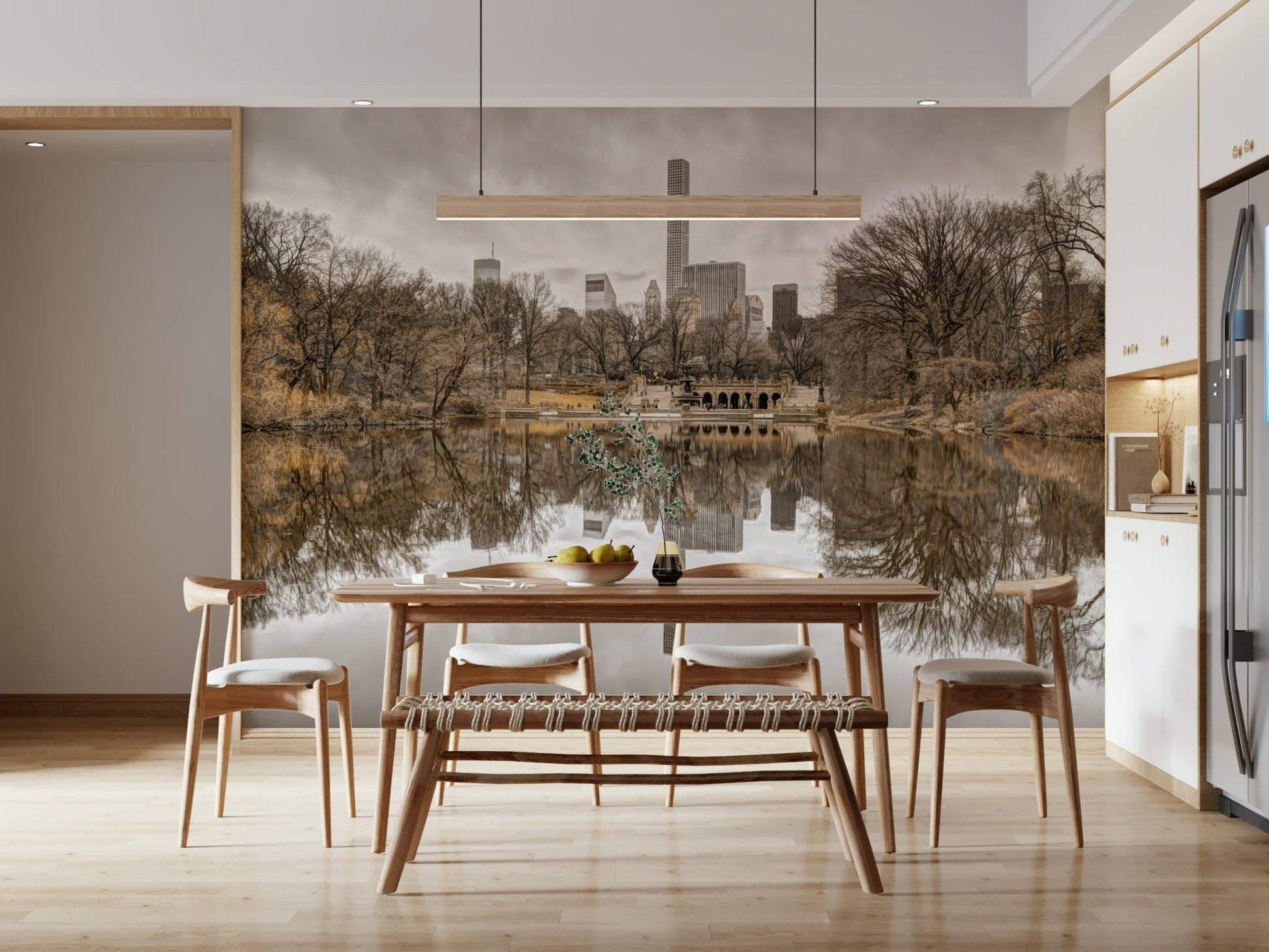 Contrast of Worlds Wall Mural | Abstract Home Wallpaper