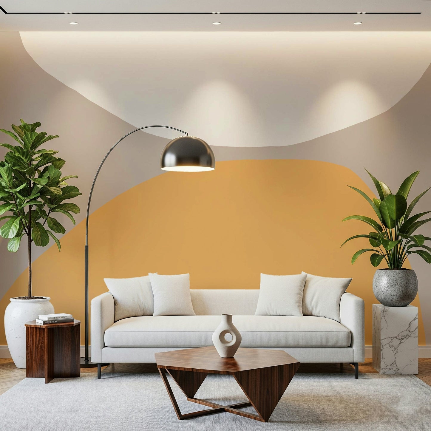 Contrasting Arcs Wall Mural -2333637