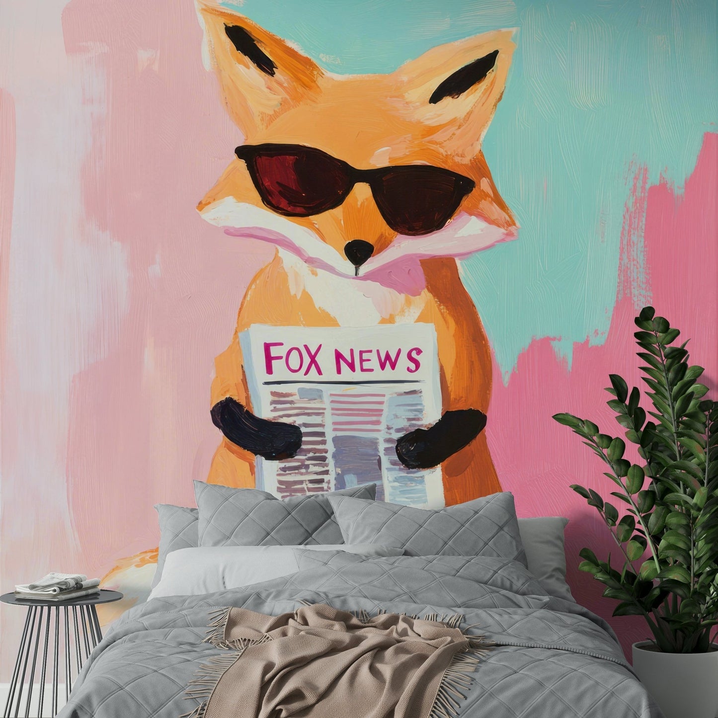 fox in a suit and sunglasses

