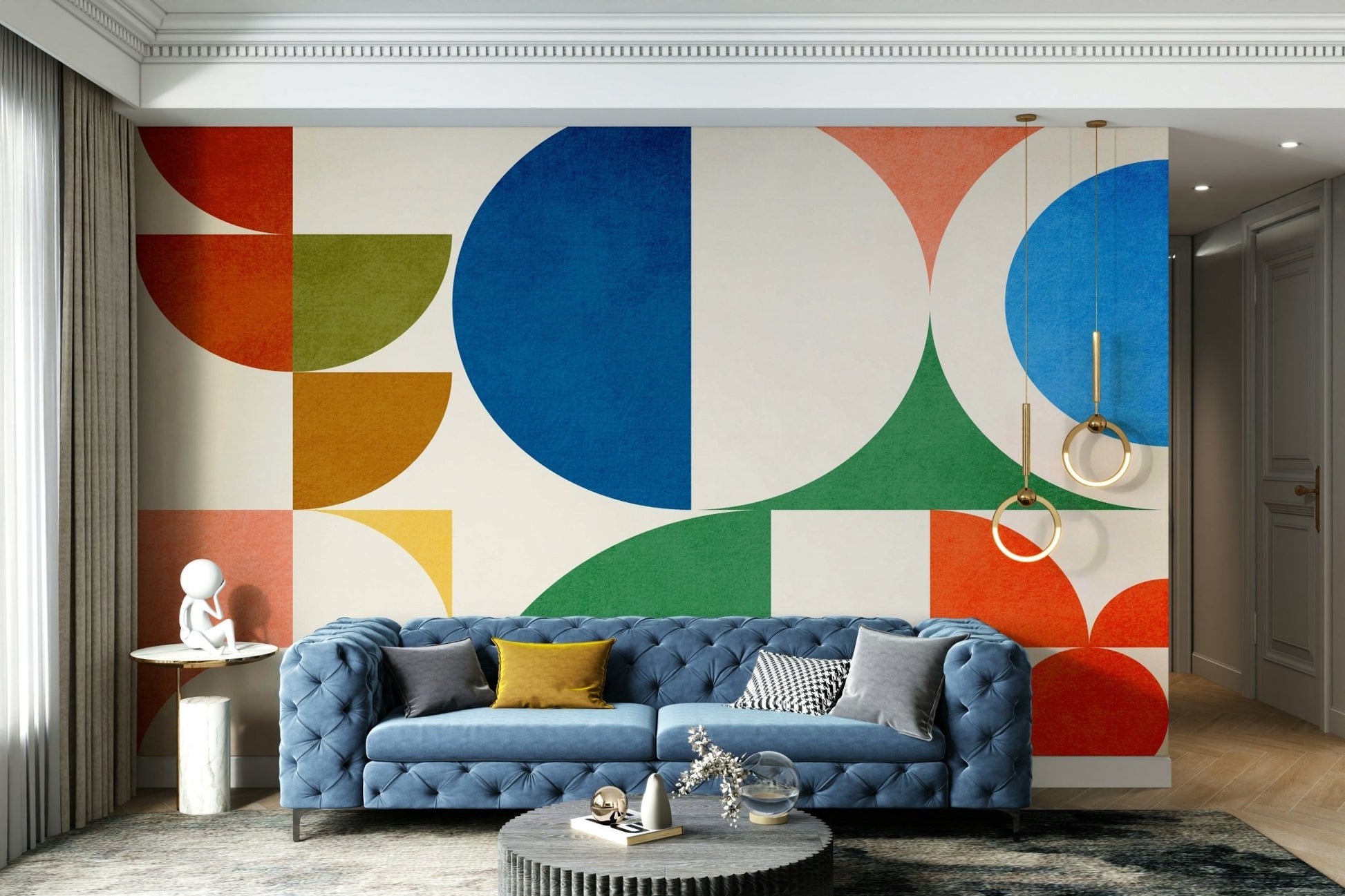 Bright and welcoming color palette.

