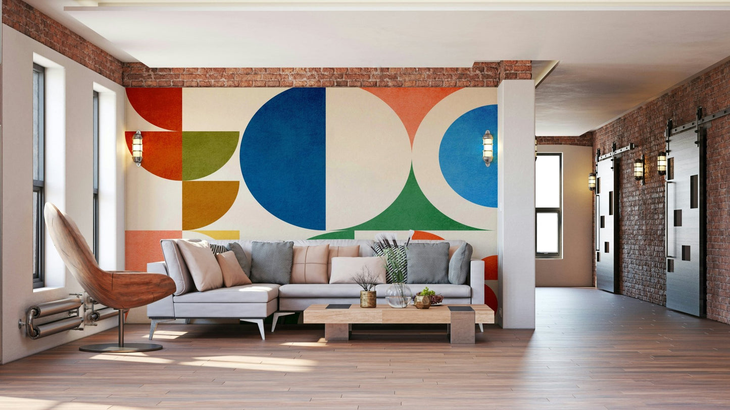 Wall covering inspired by Nordic design.

