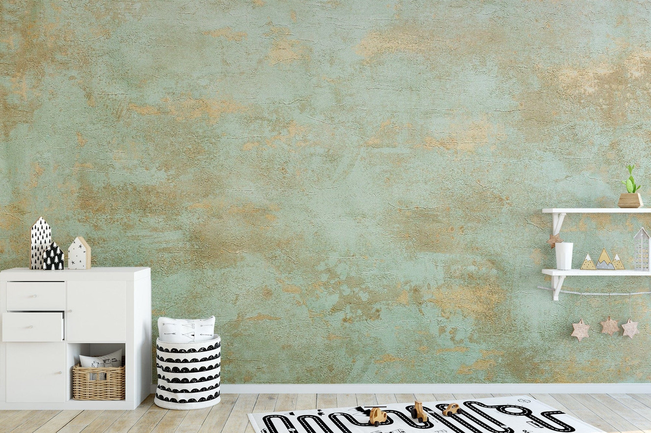Copper Patina Accent Wallpaper Mural

