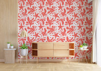 Coral Bloom Overlay wallpaper showing soft floral overlay composition