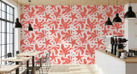Modern abstract wallpaper with Coral Bloom Overlay coral pattern