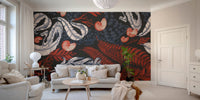Nautical-themed Coral Cove mural with intricate nautilus design. B651
