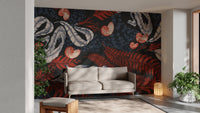 Stunning Coral Cove Nautilus mural for coastal-inspired decor.
 B651