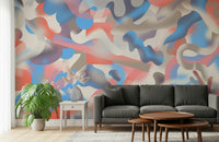 A contemplative coral reef wallpaper mural for a feature wall.