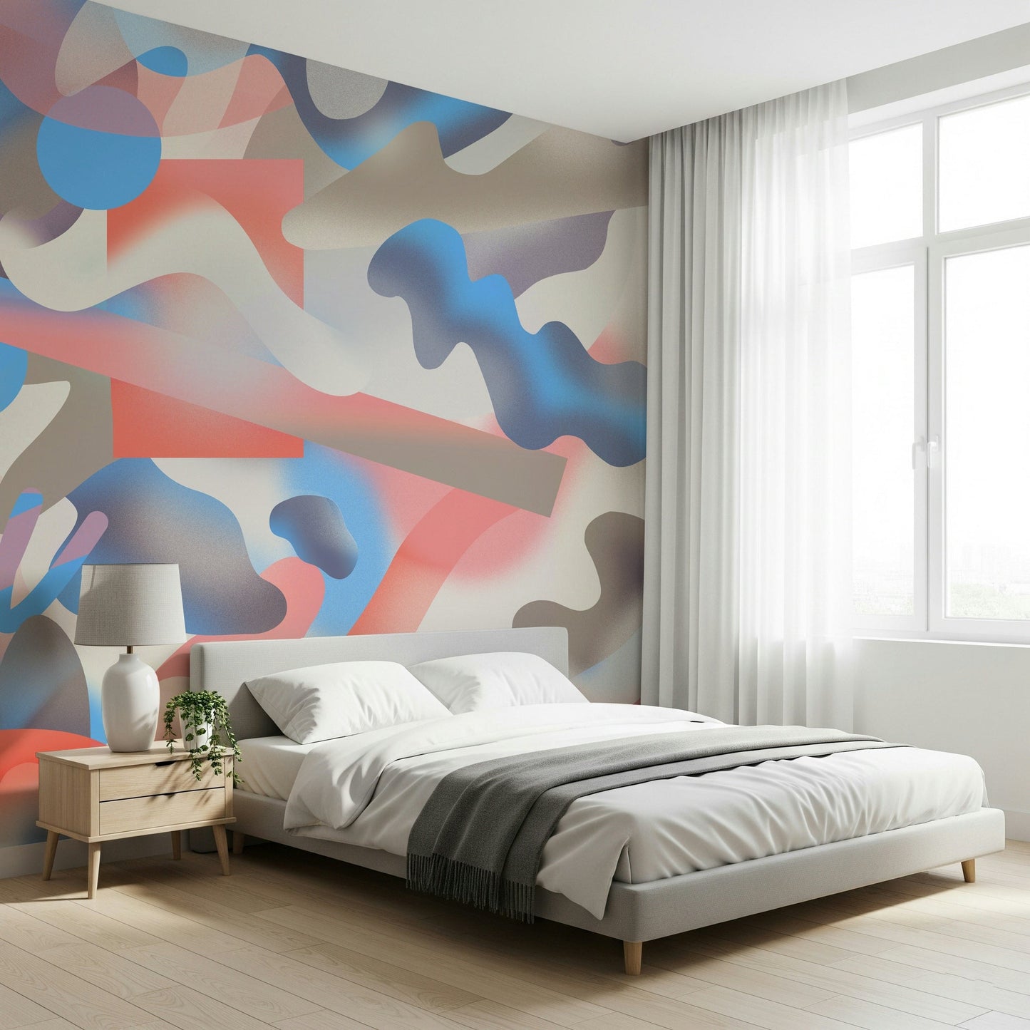 A classic abstract design wallpaper for walls.