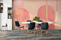 The shapes are the central focus of the image.

