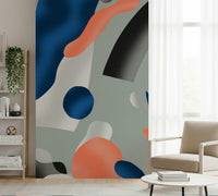 Coral & Indigo Dreams Wall Mural