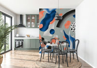 Coral & Indigo Dreams Wall Mural