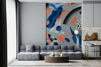 Coral & Indigo Dreams Wall Mural