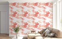 Coral Mist Flow wallpaper featuring peach coral blend and airy texture, GD9262