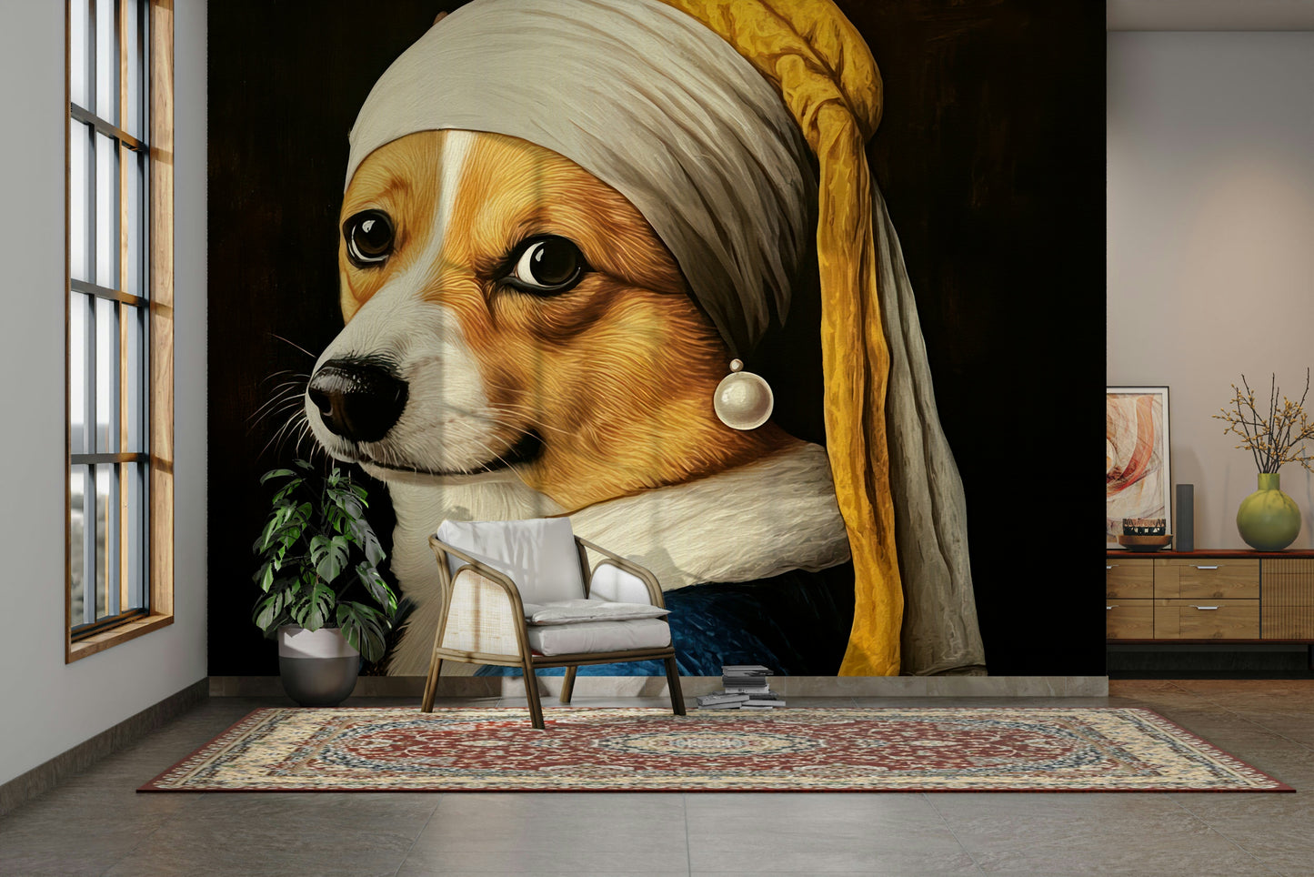 unique and whimsical art wall mural

