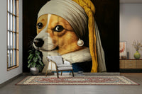 unique and whimsical art wall mural

