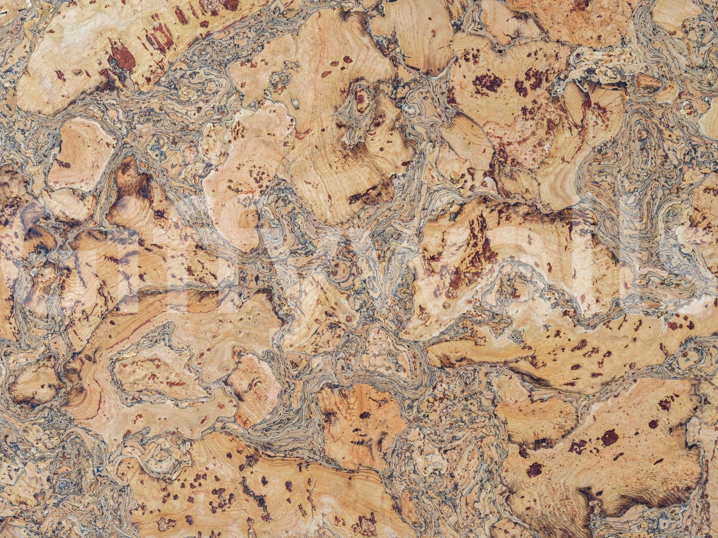 Textured wall mural resembling cork canvas surface.