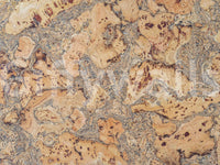 Textured wall mural resembling cork canvas surface.