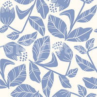 Soft and airy floral wallpaper look

