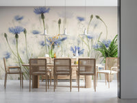 The design adds a sense of depth and peacefulness to the space.